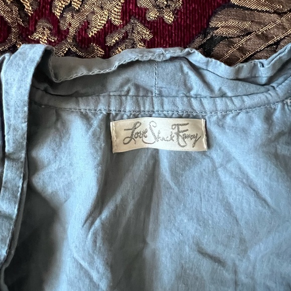 LoveShackFancy Cropped Embroidered Blouse - Picture 3 of 6